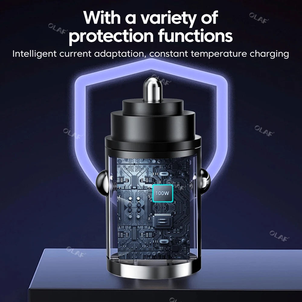 Pull Ring Fast Charging Car Charger USB