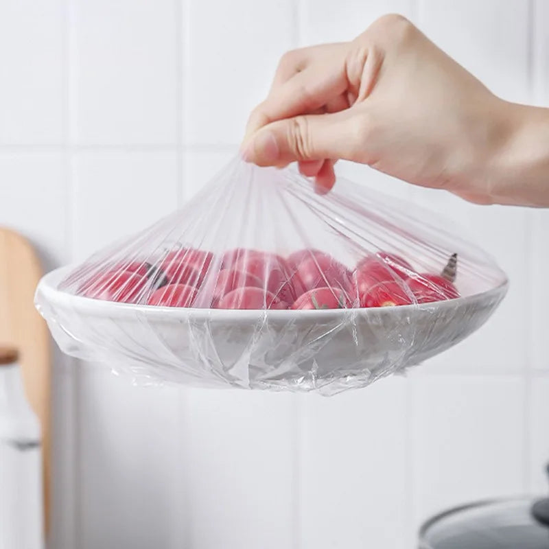 Plastic Disposable Food Cover Storage Bags Kitchen Colorful