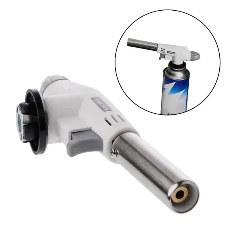 Gas Burner Flame Gas Torch Flame Gun Blow for BBQ Camping Cooking