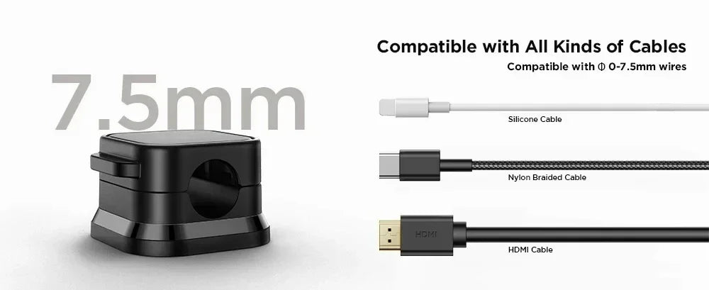 Magnetic Cable Clip Cable Holder,Adhesive Wire Keeper Cord Cable Organizer ,Usb Charging Line Winder For Office Desktop Home