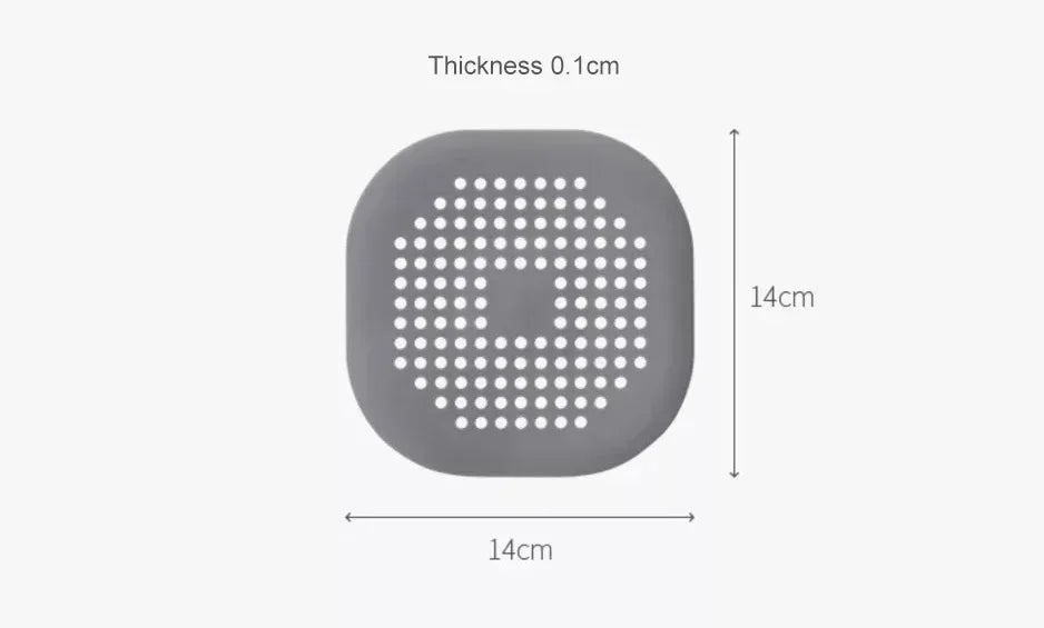 Hair Filter Shower Drain Plug Kitchen Sink Strainer Bathtub Shower Floor Drain