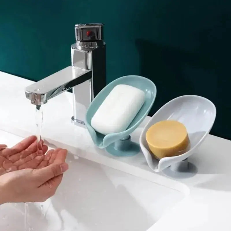 2pcs Drain Soap Holder  Soap Box, Tray Drying  for Shower Sponge Container Kitchen, Bathroom