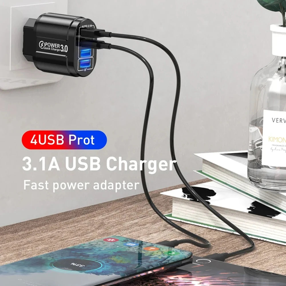 Fast Charging USB Type C Charger 4 Port