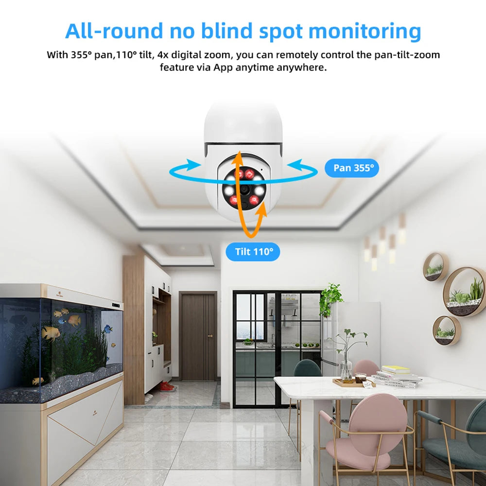 Wireless Surveillance Camera 4X Digital Zoom