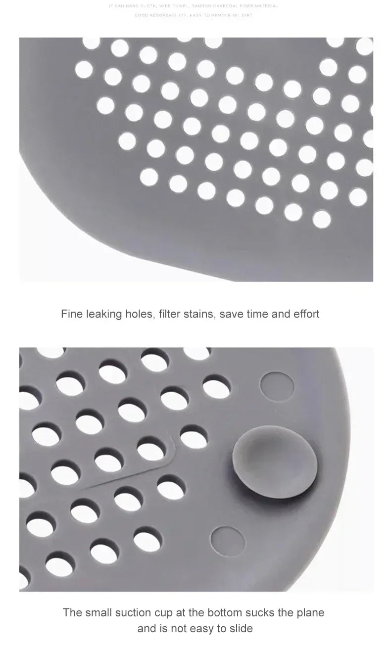 Hair Filter Shower Drain Plug Kitchen Sink Strainer Bathtub Shower Floor Drain