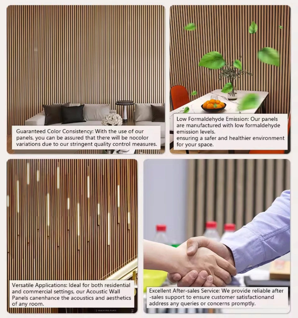 Sound Proof Walnut Veneer Wood Wool Slat Wall Wooden Akupanel Acoustic Panels For Walls