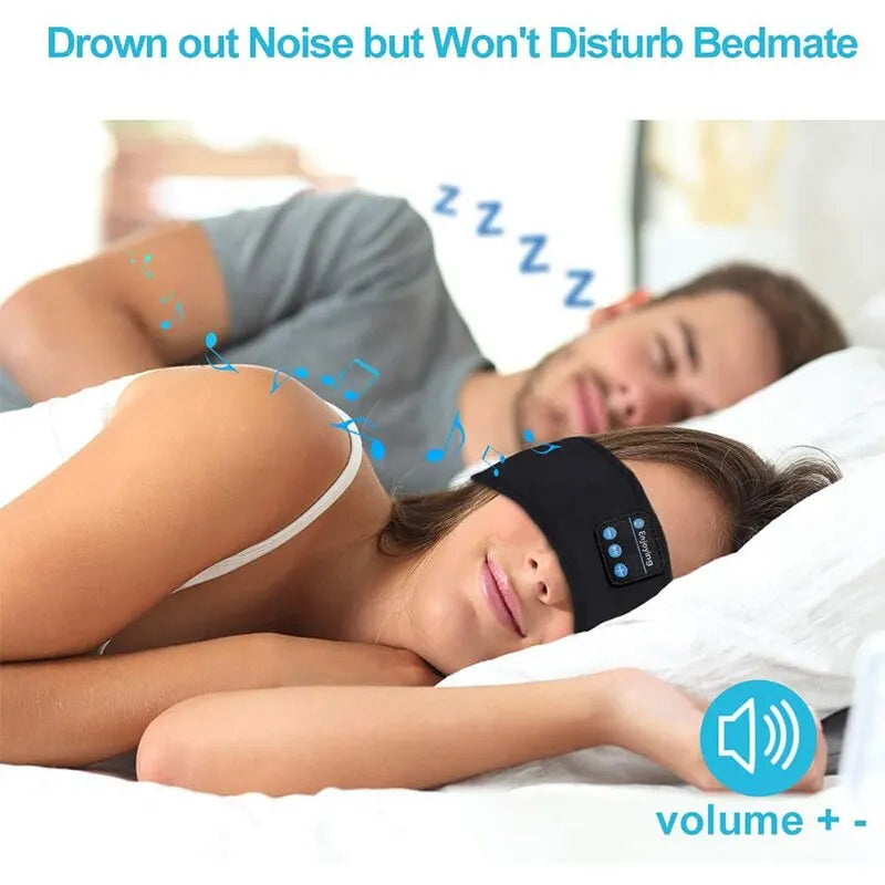 Fone Bluetooth Earphones Sports Sleeping Headband Elastic Wireless Headphones Music Eye Mask Wireless Bluetooth Headset