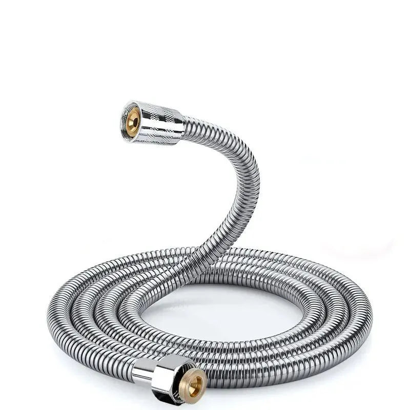 1pcs 2M Stainless Steel Hose Extension Tube Bathroom Shower
