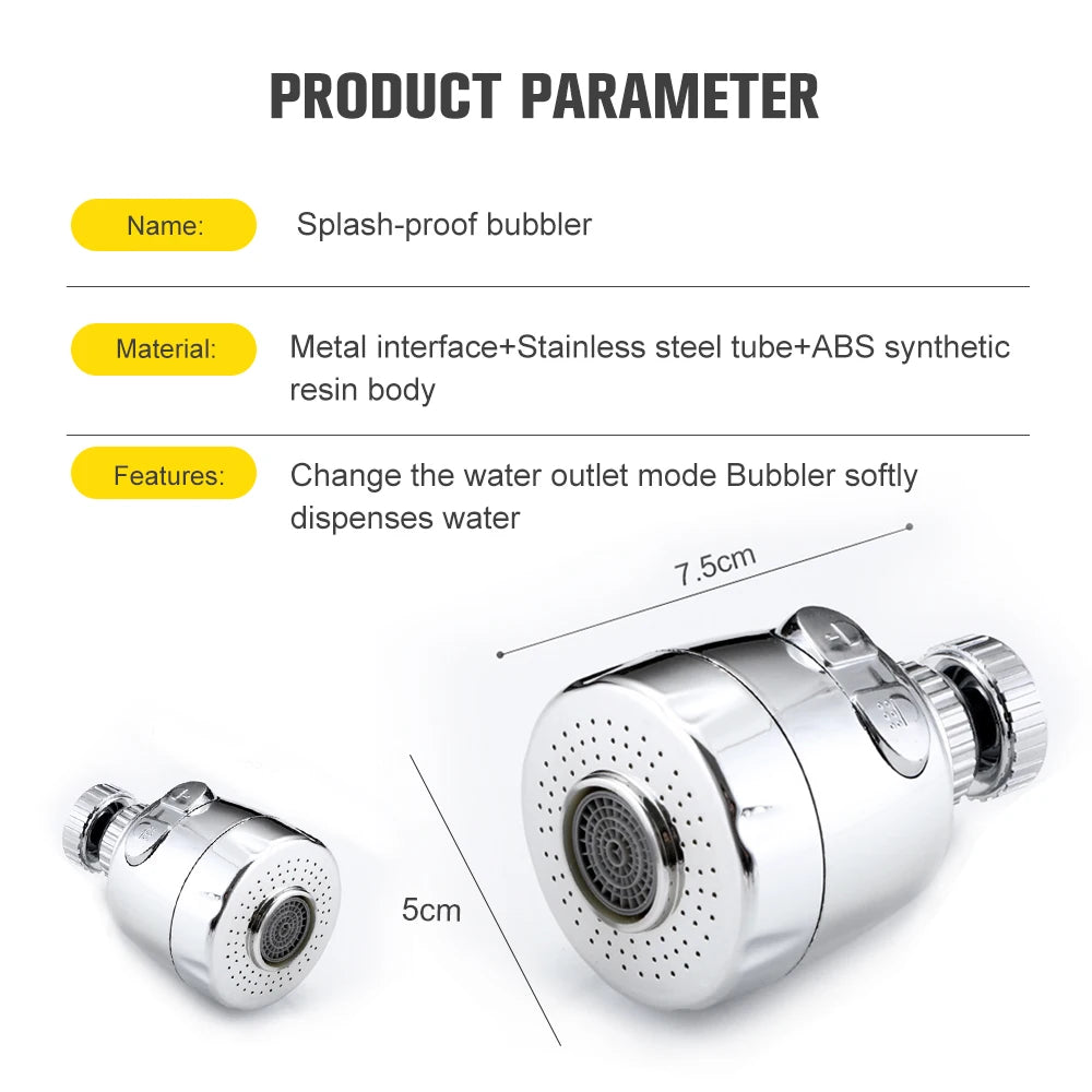 Kitchen gadgets 2/3 Mode Faucet 360 Degree Rotation Filter Extension