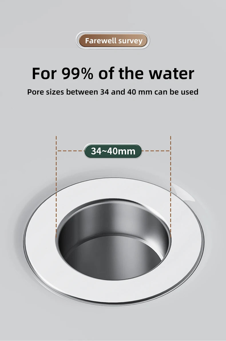 1PCS Washbasin Leak Plug, Stainless Steel