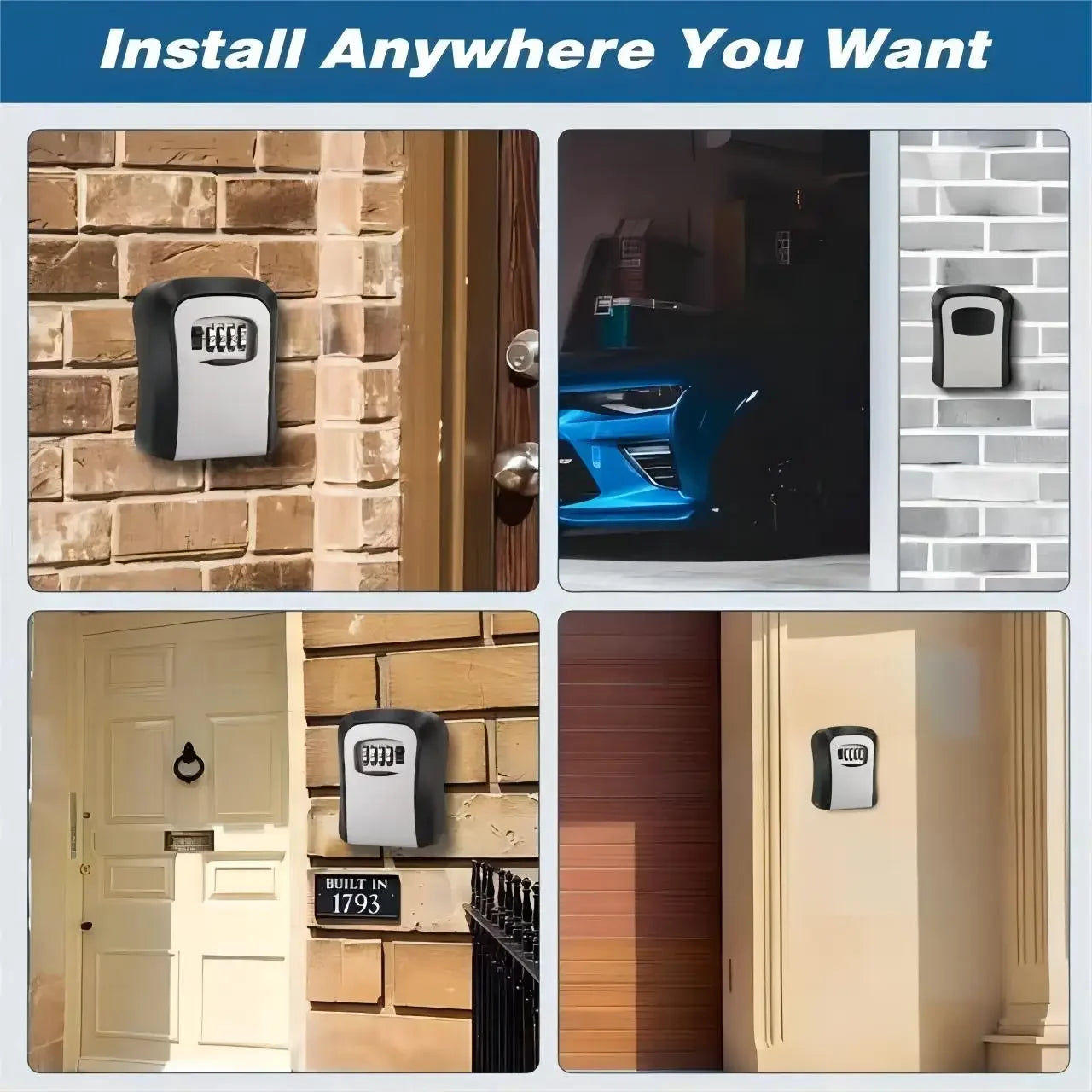Key Keeper Combination Lock Wall