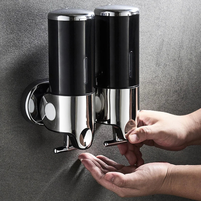 Holder Wall Mount Soap Shampoo Gel Shower Liquid Container For Bathroom Accessorie