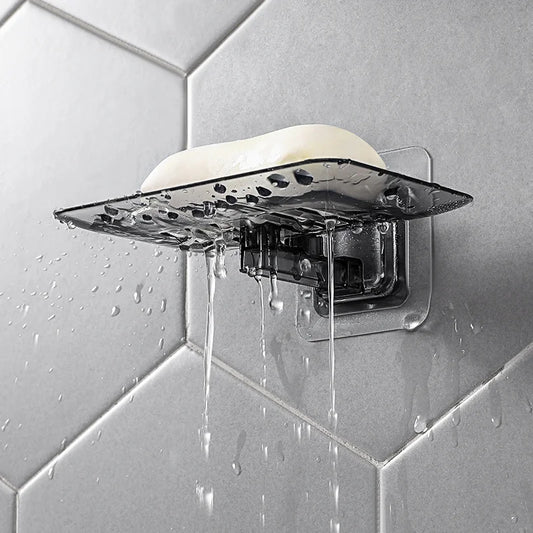 Soap Rack No Drilling Wall Mounted Double Layer Soap Holder