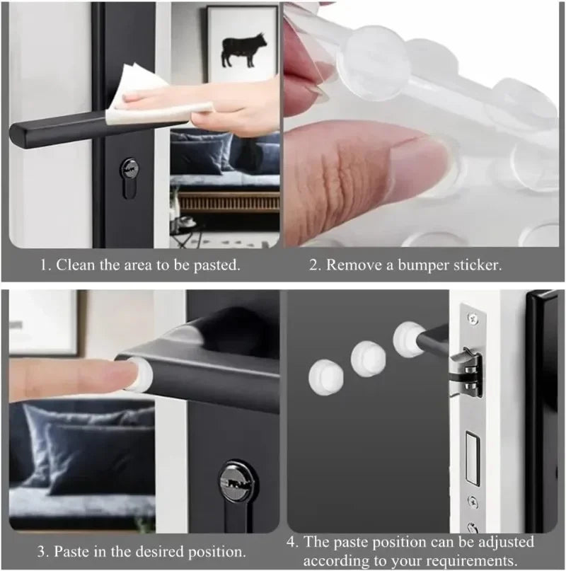 300/100pcs Self-Adhesive Clear Door Stop Rubber Damper Buffer Cabinet Bumpers Silicone Furniture Dots Cushion Protective Pads