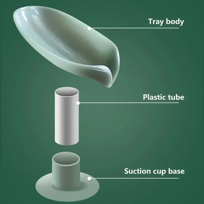 2pcs Drain Soap Holder  Soap Box, Tray Drying  for Shower Sponge Container Kitchen, Bathroom