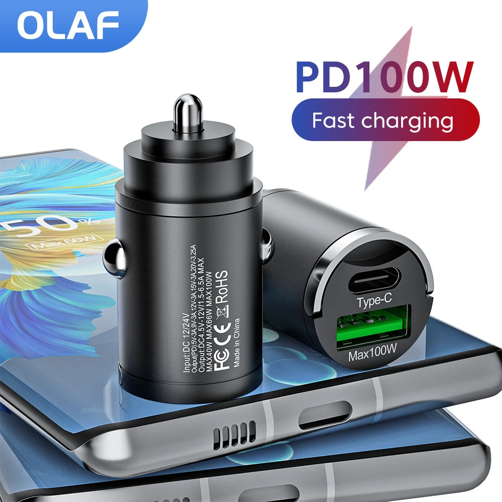 Pull Ring Fast Charging Car Charger USB