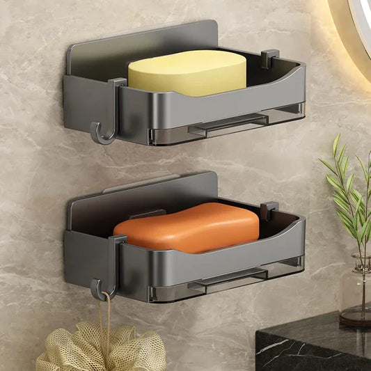 Bathroom Soap Holder Free-Punching Wall Mounted Soap Sponge Holder