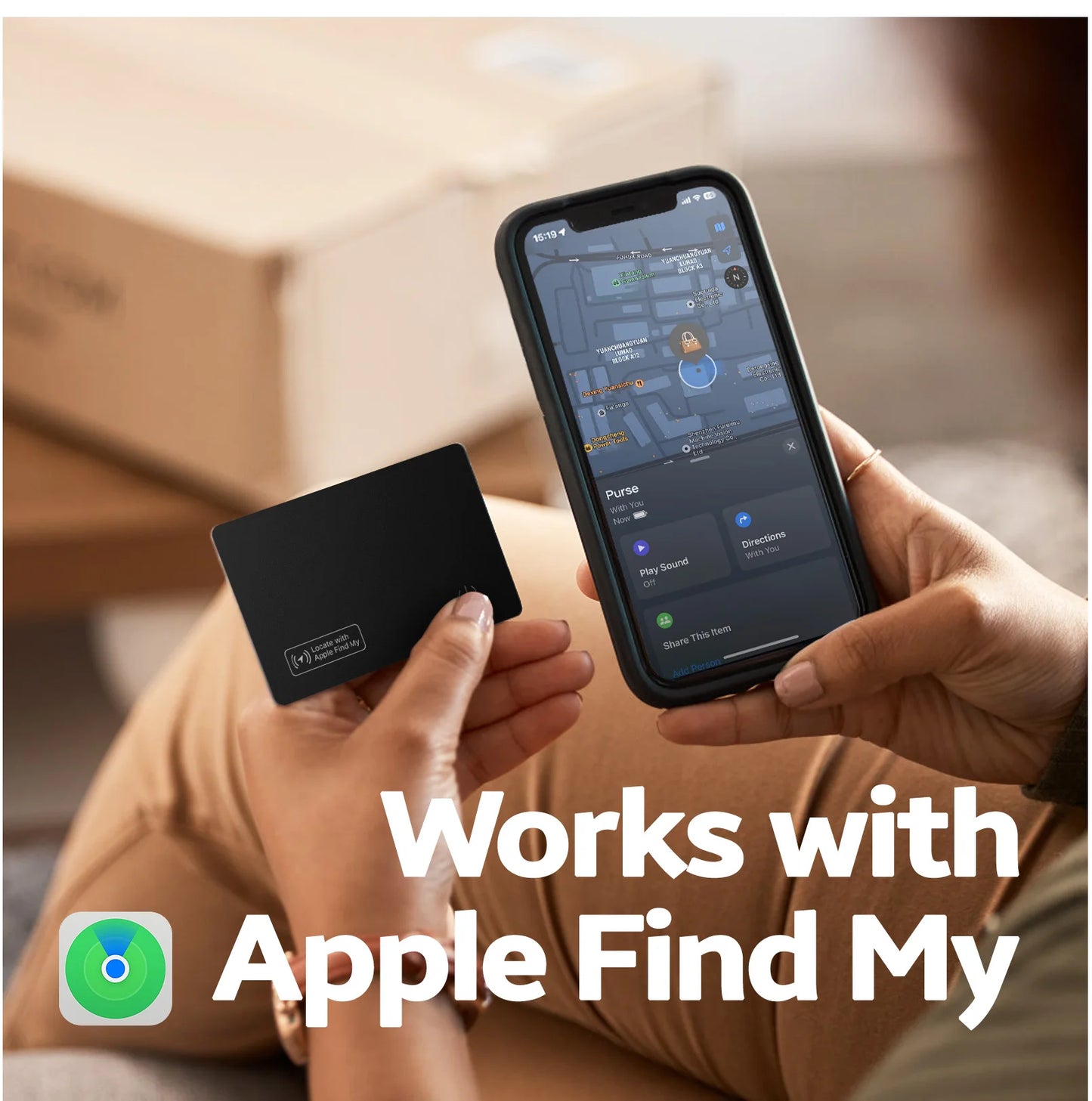 Tracking card wallet GPS locator