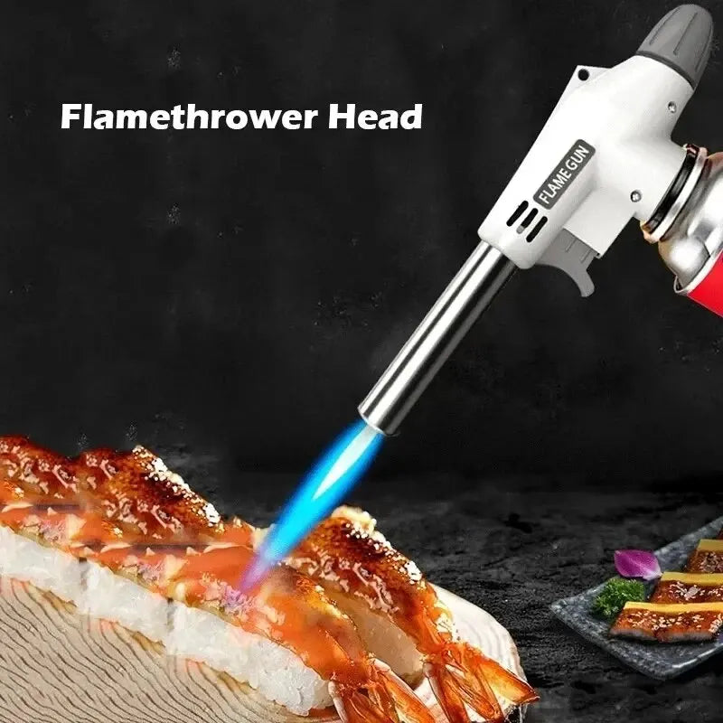 Gas Burner Flame Gas Torch Flame Gun Blow for BBQ Camping Cooking