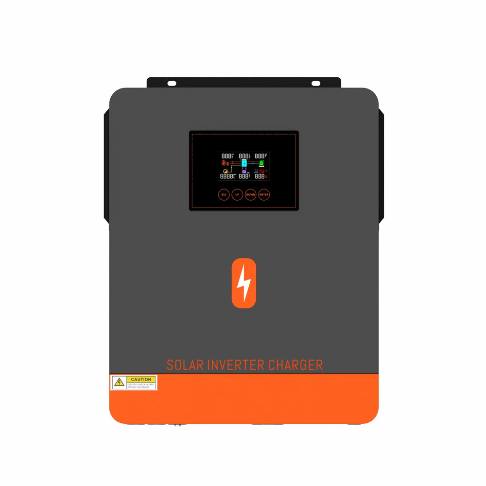 PowMr 6.2KW 4.2KW Hybrid Solar Inverter On Grid Pure Sine Wave Inverter 24V 48V 230V Dual Output with MPPT 120A Solar Charger