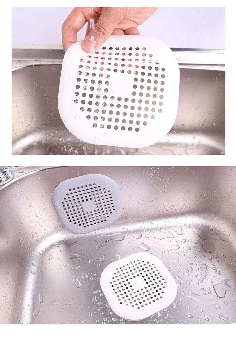 Hair Filter Shower Drain Plug Kitchen Sink Strainer Bathtub Shower Floor Drain