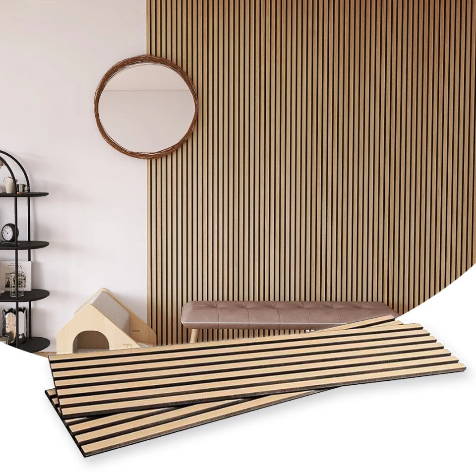 Sound Proof Walnut Veneer Wood Wool Slat Wall Wooden Akupanel Acoustic Panels For Walls