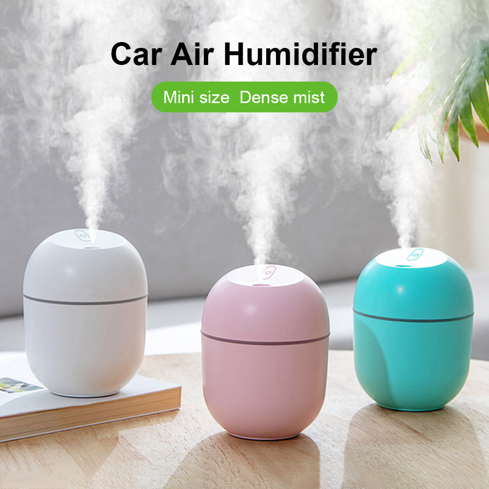 Portable USB Ultrasonic Air  Oil Diffuser Car Purifier Aroma Anion Mist Maker with LED Lamp