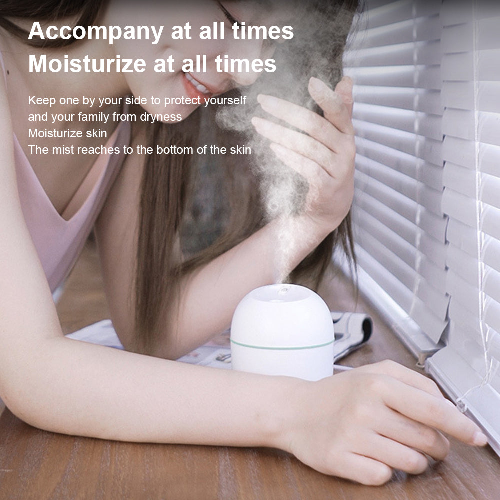 Portable USB Ultrasonic Air  Oil Diffuser Car Purifier Aroma Anion Mist Maker with LED Lamp