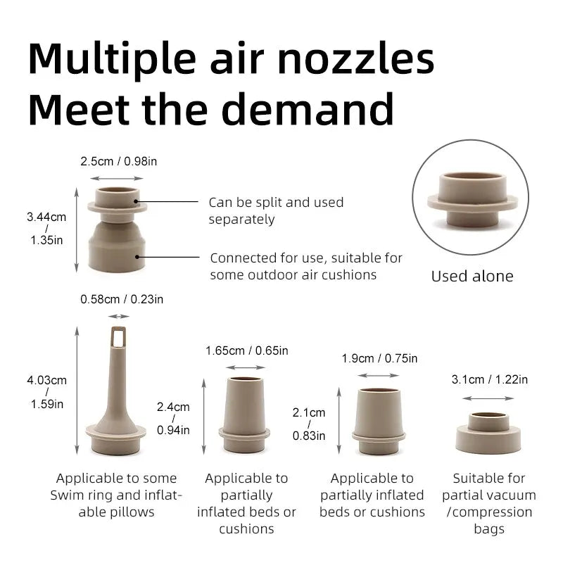 Electric Air Pump Portable Wireless Air Compressor