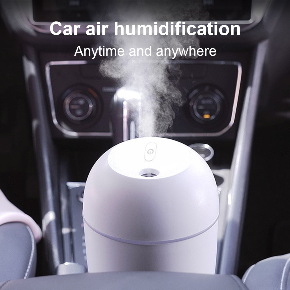 Portable USB Ultrasonic Air  Oil Diffuser Car Purifier Aroma Anion Mist Maker with LED Lamp