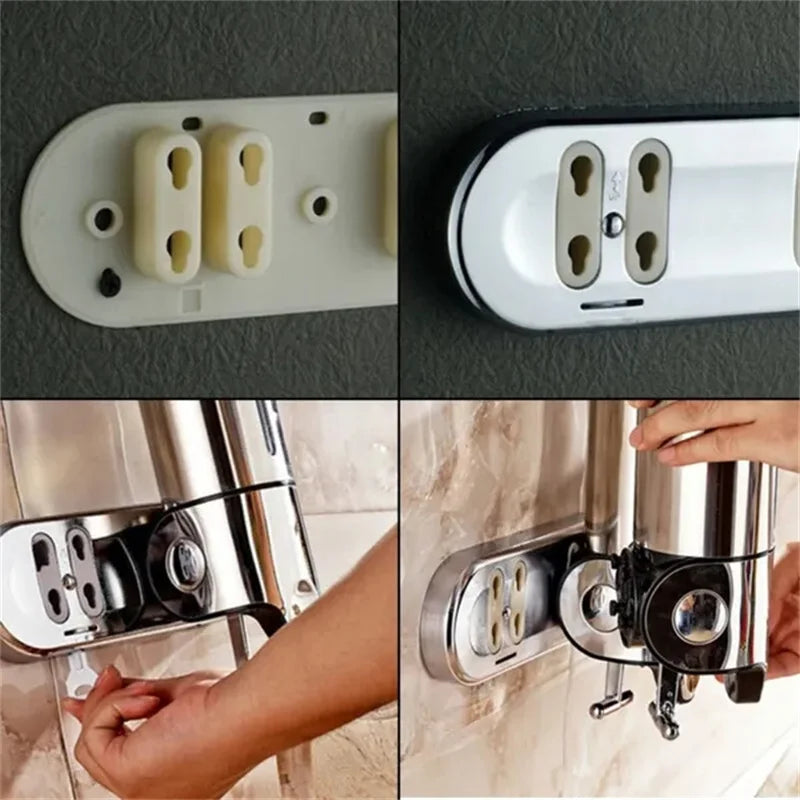 Holder Wall Mount Soap Shampoo Gel Shower Liquid Container For Bathroom Accessorie