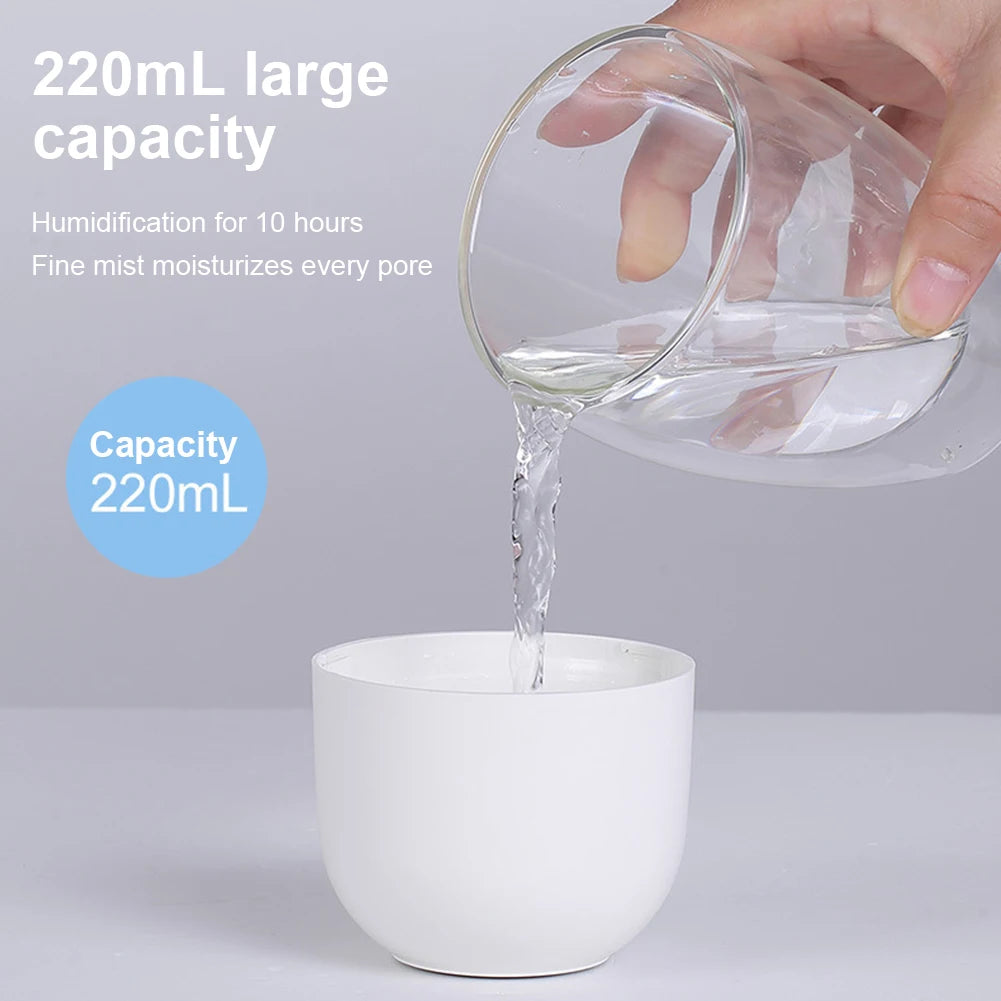 Portable USB Ultrasonic Air  Oil Diffuser Car Purifier Aroma Anion Mist Maker with LED Lamp