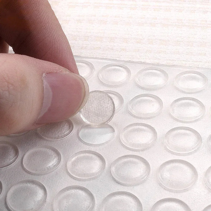 300/100pcs Self-Adhesive Clear Door Stop Rubber Damper Buffer Cabinet Bumpers Silicone Furniture Dots Cushion Protective Pads