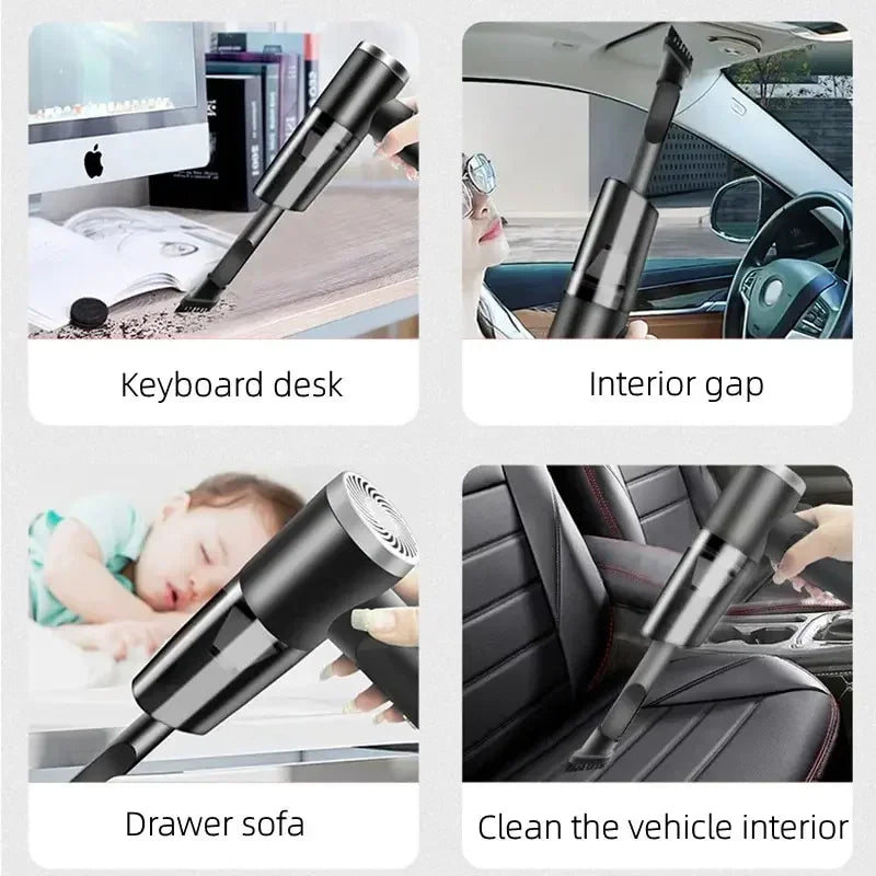 Cleaner Wireless Vacuum Use for Home and Car 120W High Power Powerful Vacuum Cleaner