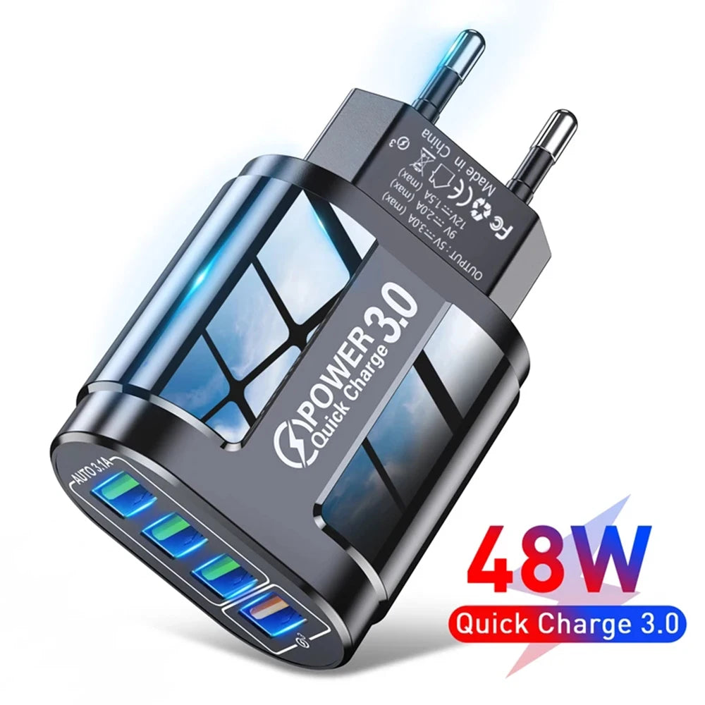 Fast Charging USB Type C Charger 4 Port