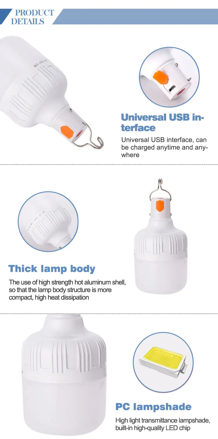 Hanging LED Street Lamp Lamp Camping Lamp Charging